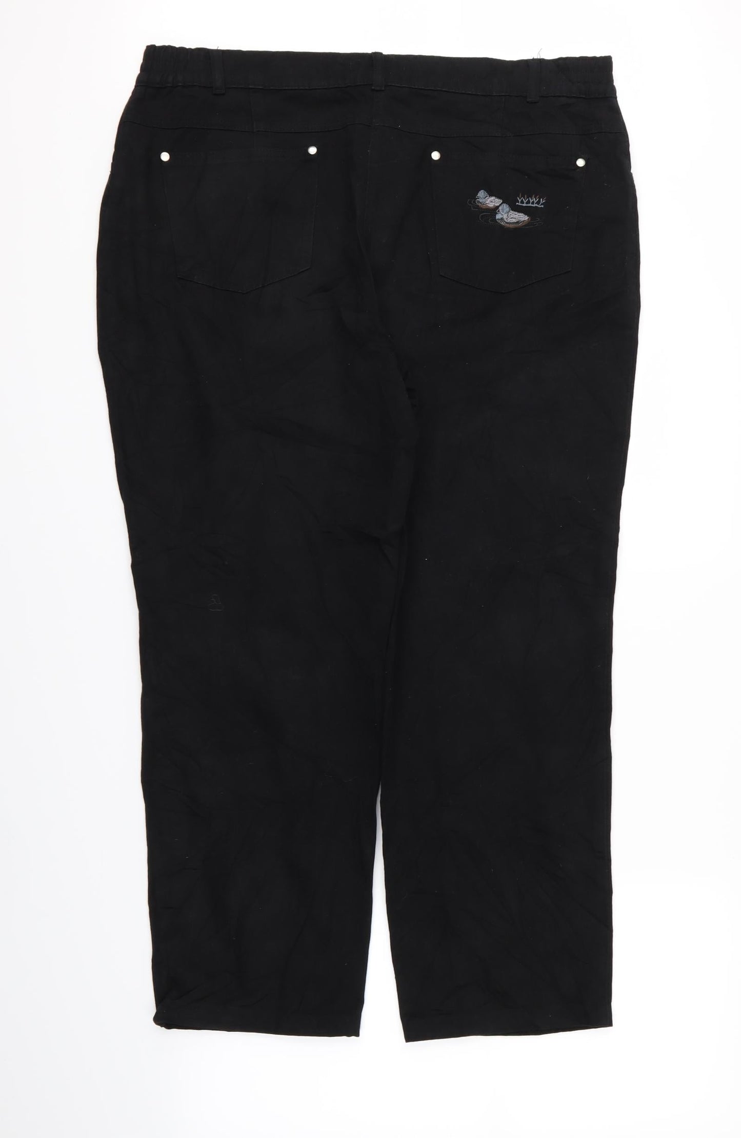 celia K Womens Black   Trousers  Size 24 L26 in