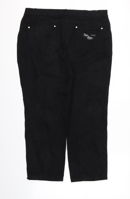 celia K Womens Black   Trousers  Size 24 L26 in