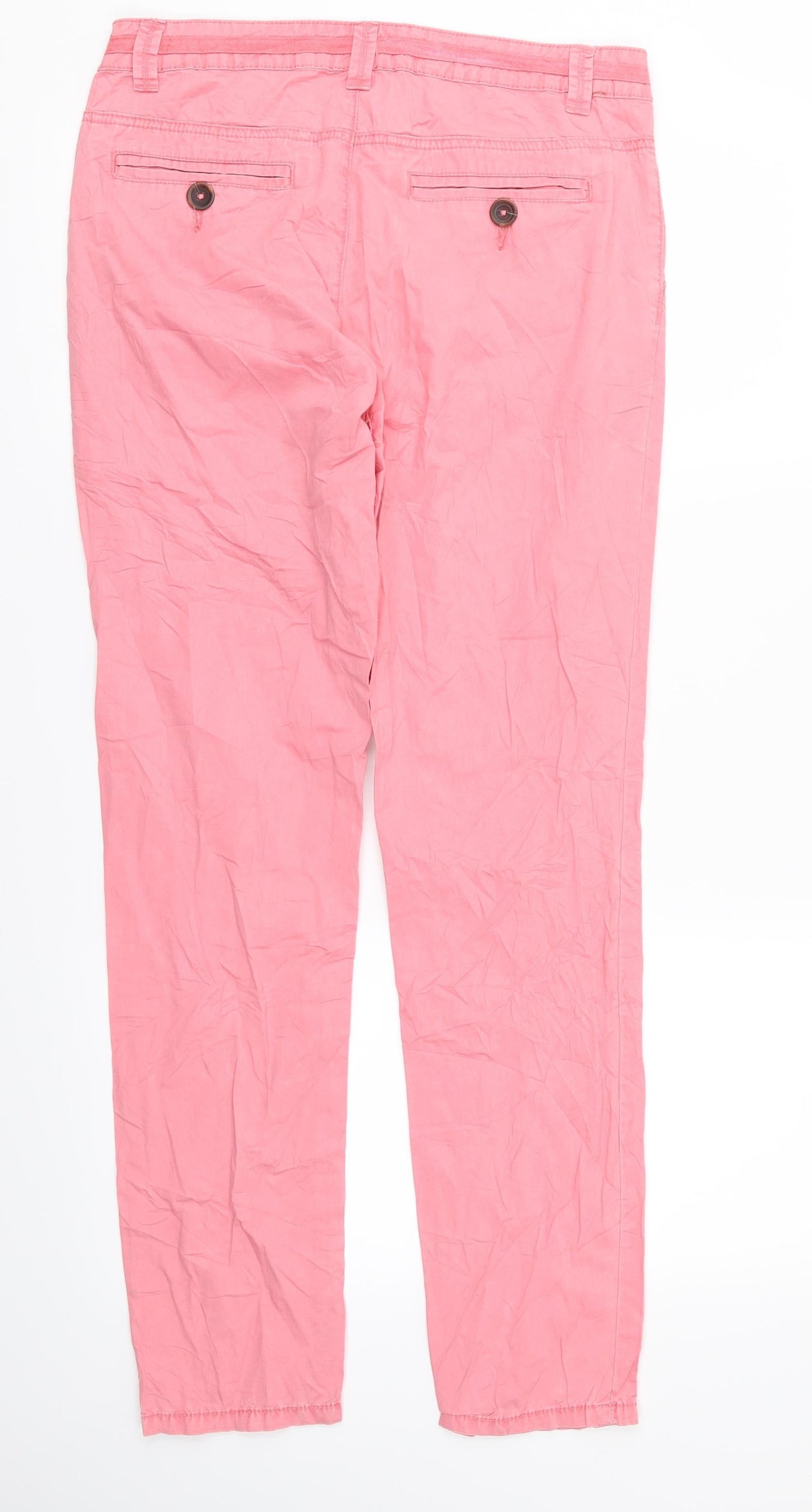 ldc by espirit Womens Pink   Chino Trousers Size 4 L29 in