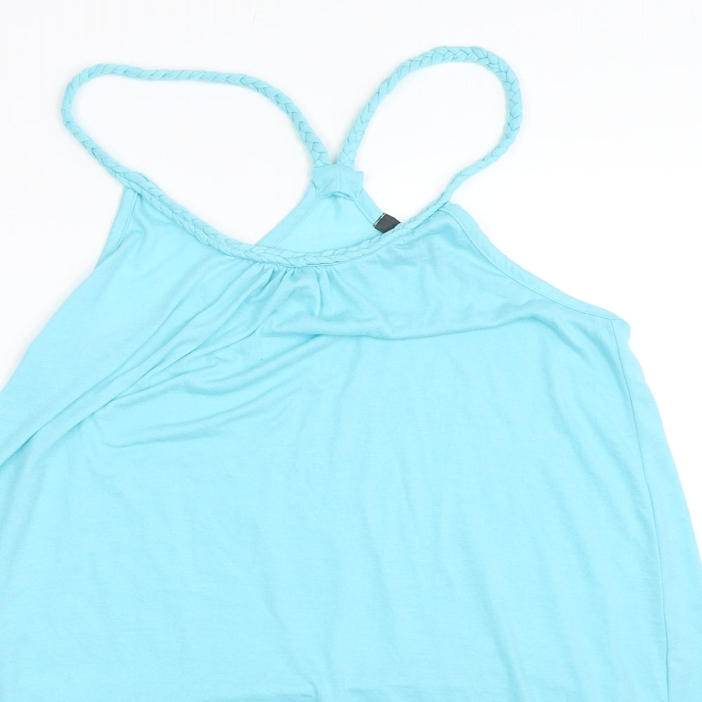 Womens UK Size 16 Studio Blue Basic Tank