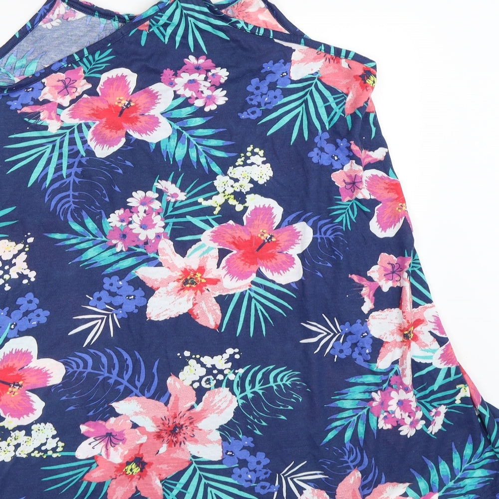 Womens UK Size 16 Studio Blue Basic Tank