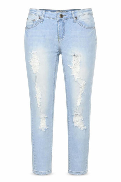 Wakee Womens Blue  Denim Skinny Jeans Size 8 L26.5 in