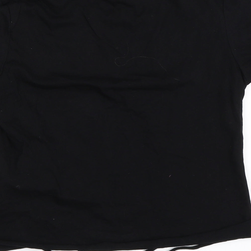 Cameo Rose Womens Black   Cropped T-Shirt Size 8