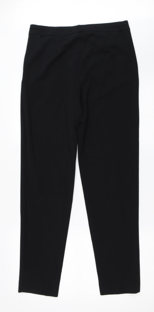 Womens UK Size 10 Marks and Spencer Regular Fit  Black Trousers
