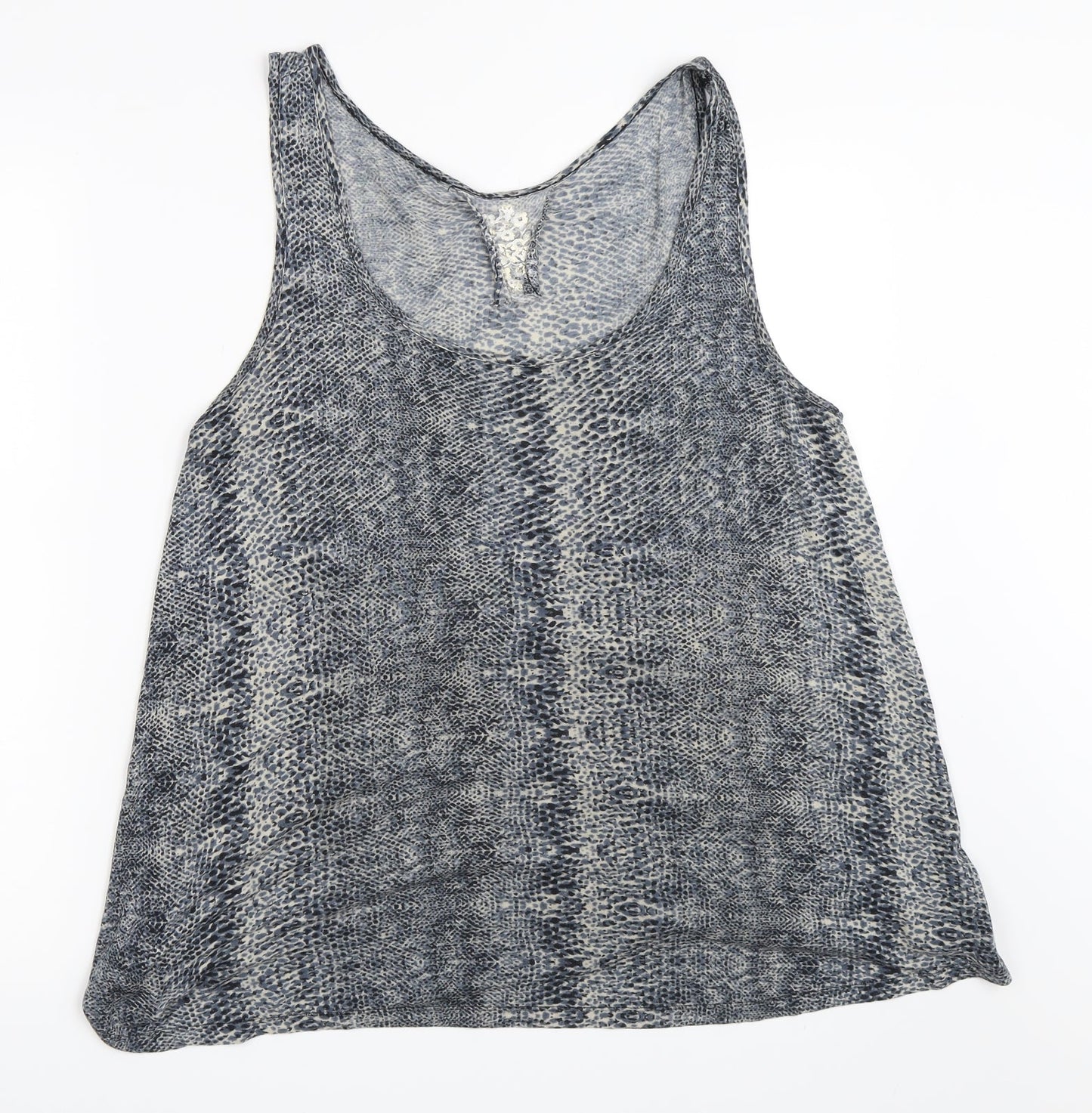 Womens UK Size 12 BHS Blue Basic Tank