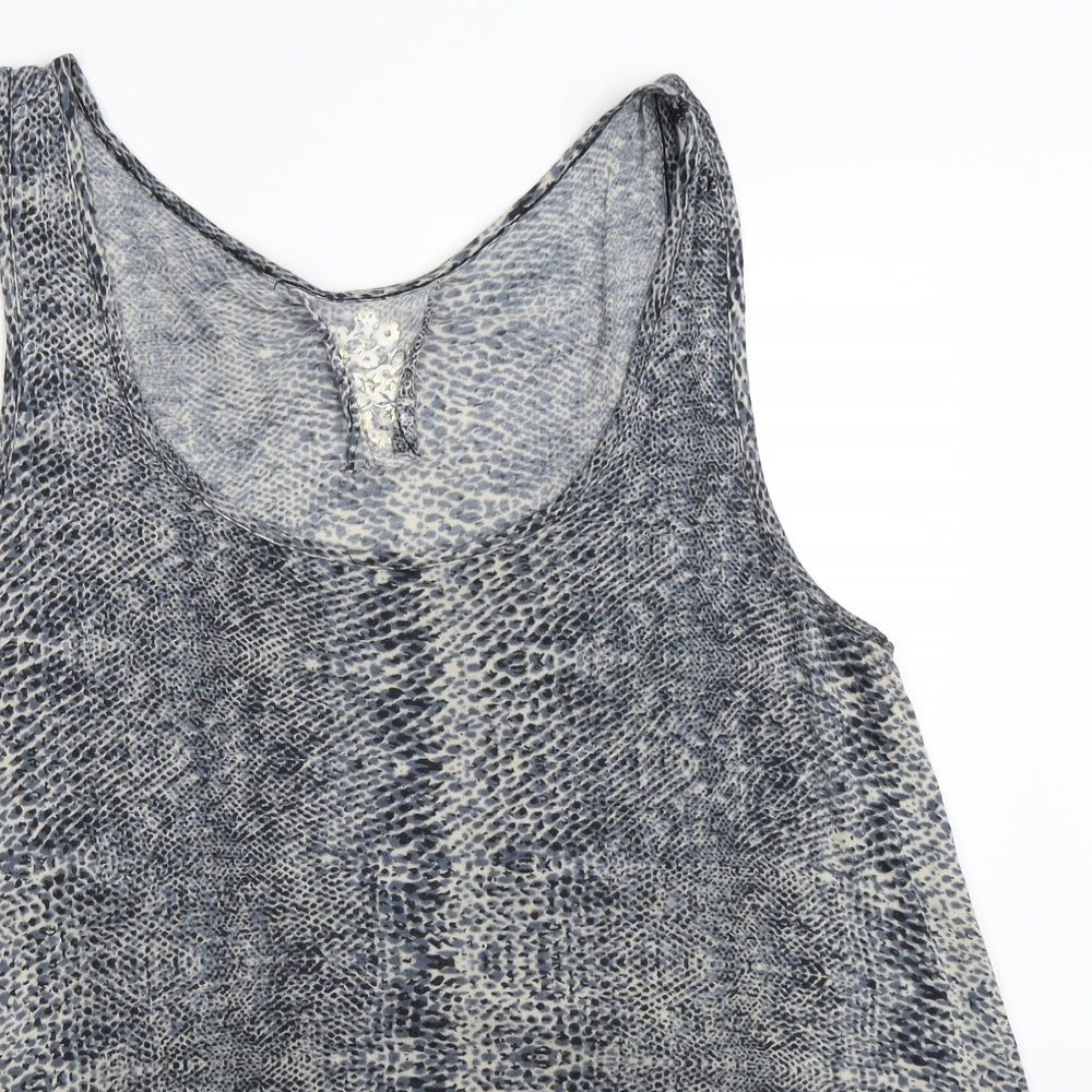 Womens UK Size 12 BHS Blue Basic Tank