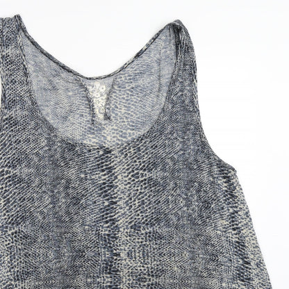 Womens UK Size 12 BHS Blue Basic Tank