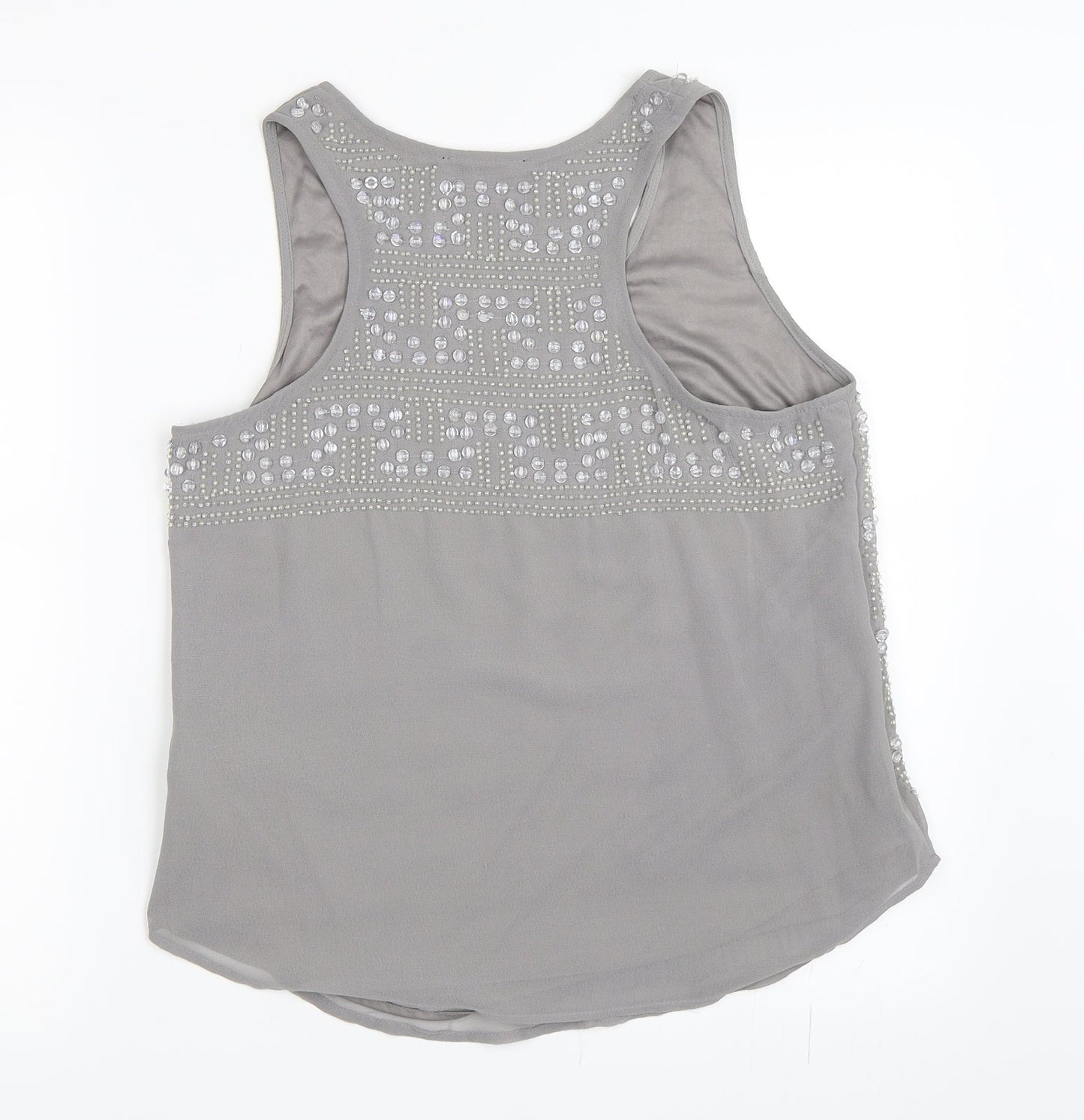 Womens UK Size 12 Atmosphere Grey Basic Blouse