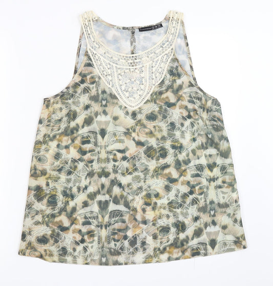 Womens UK Size 12 Atmosphere Green Basic Blouse