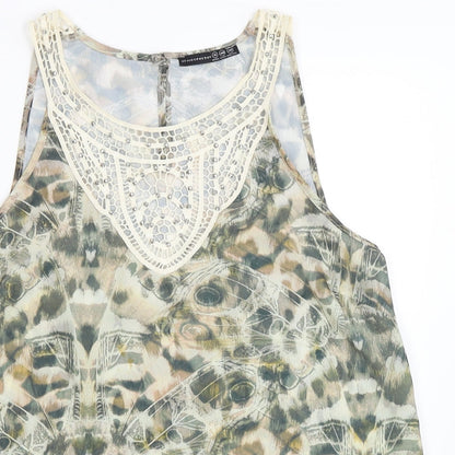 Womens UK Size 12 Atmosphere Green Basic Blouse