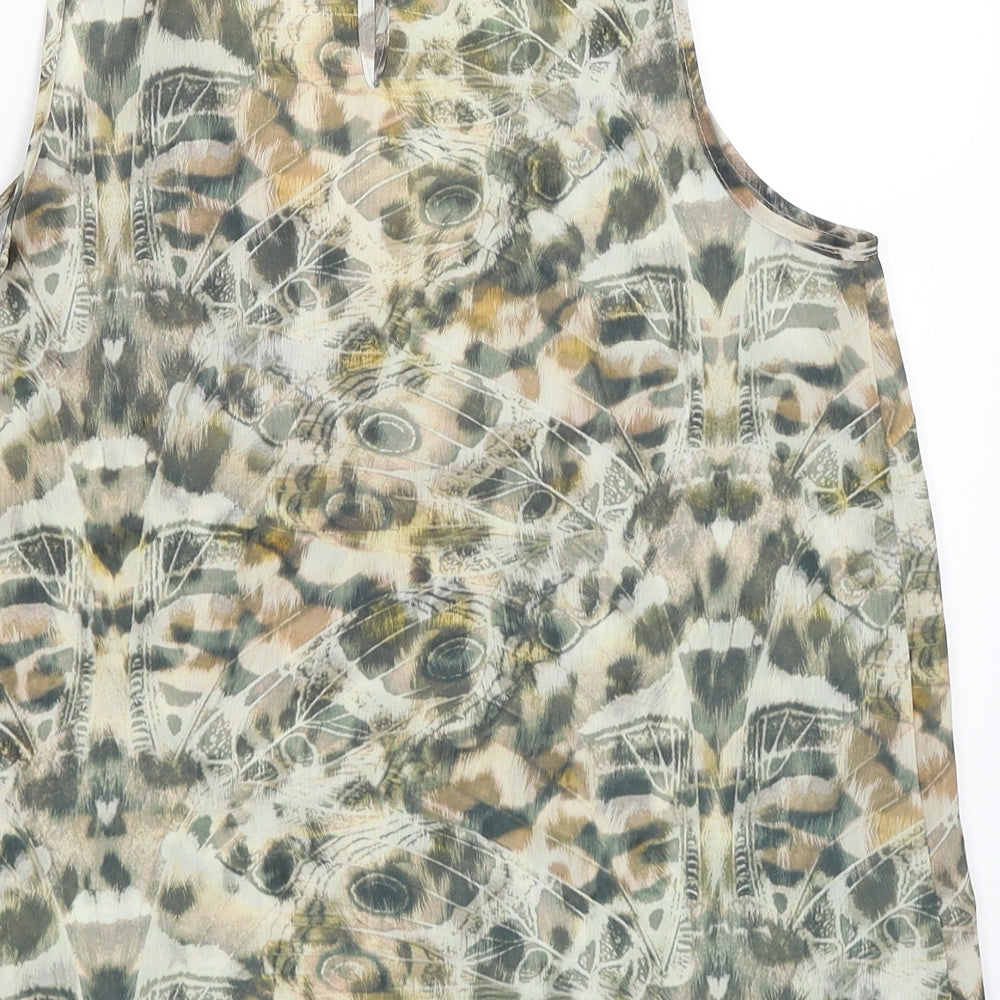 Womens UK Size 12 Atmosphere Green Basic Blouse