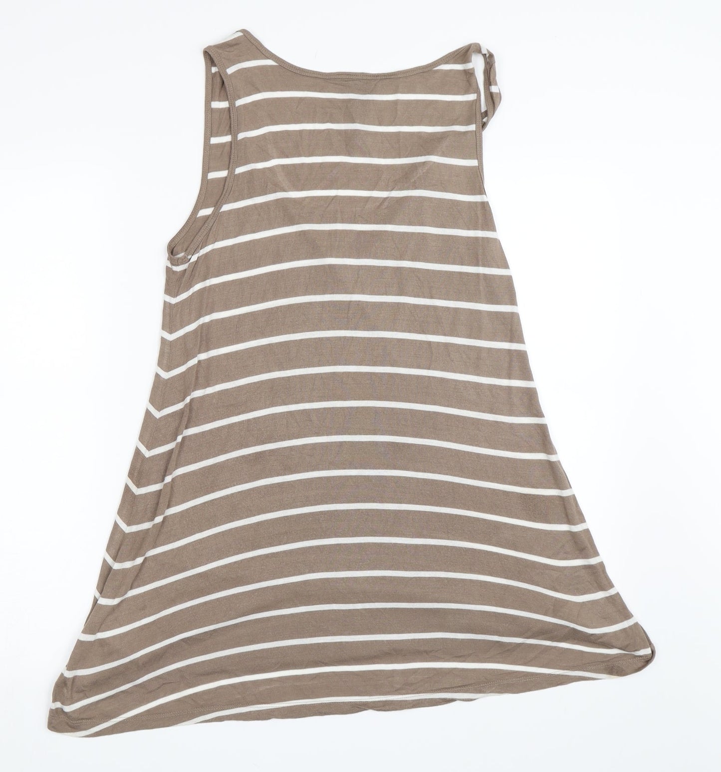 Womens UK Size 12 BHS Brown Basic Tank