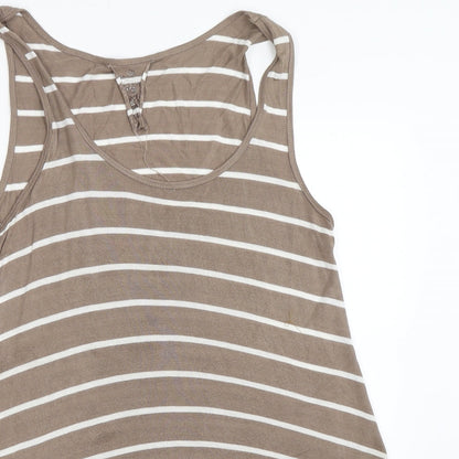 Womens UK Size 12 BHS Brown Basic Tank