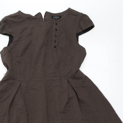 Caroll Womens Brown   Skater Dress  Size 42
