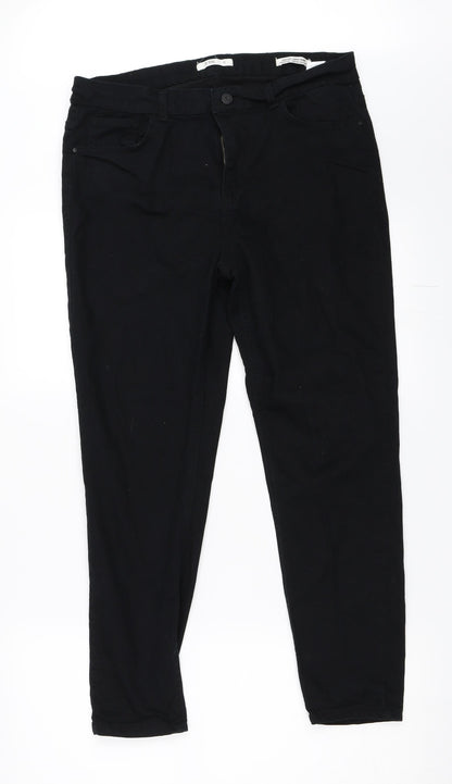 DF Young Womens Black  Denim Skinny Jeans Size 42 L26 in