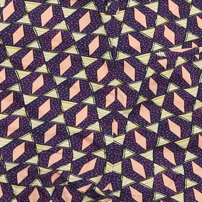 H&M Womens Blue Geometric  Hot Pants Shorts Size 38