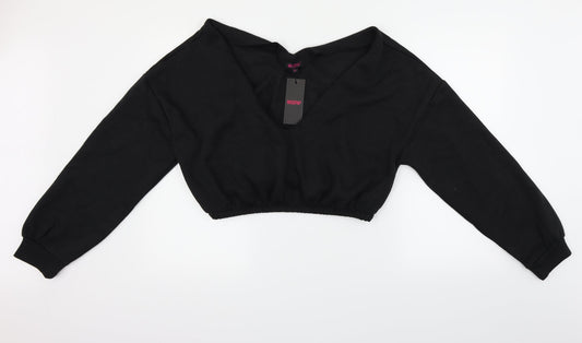 Misspap Womens Black   Pullover Jumper Size M