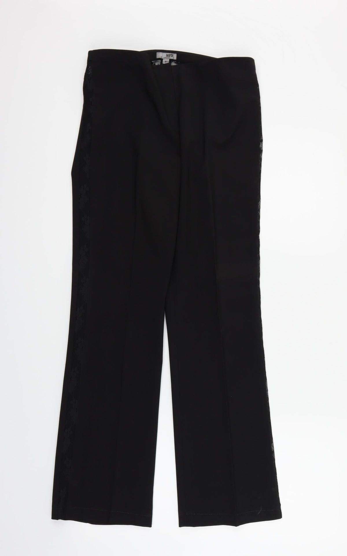 Peter Werth Womens Black   Trousers  Size 8 L27 in