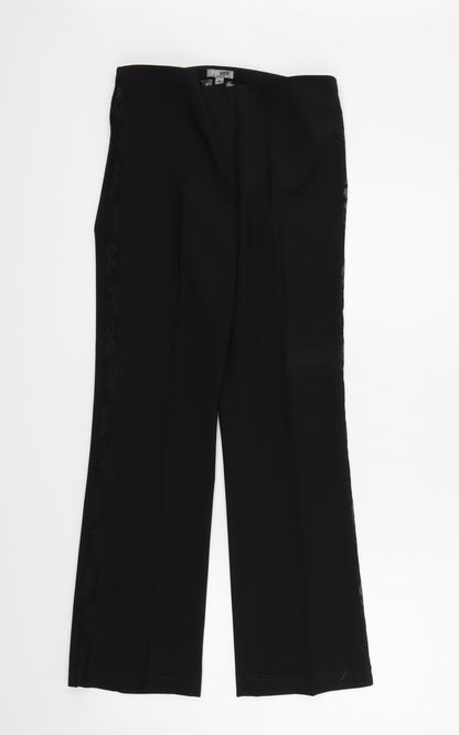 Peter Werth Womens Black   Trousers  Size 8 L27 in