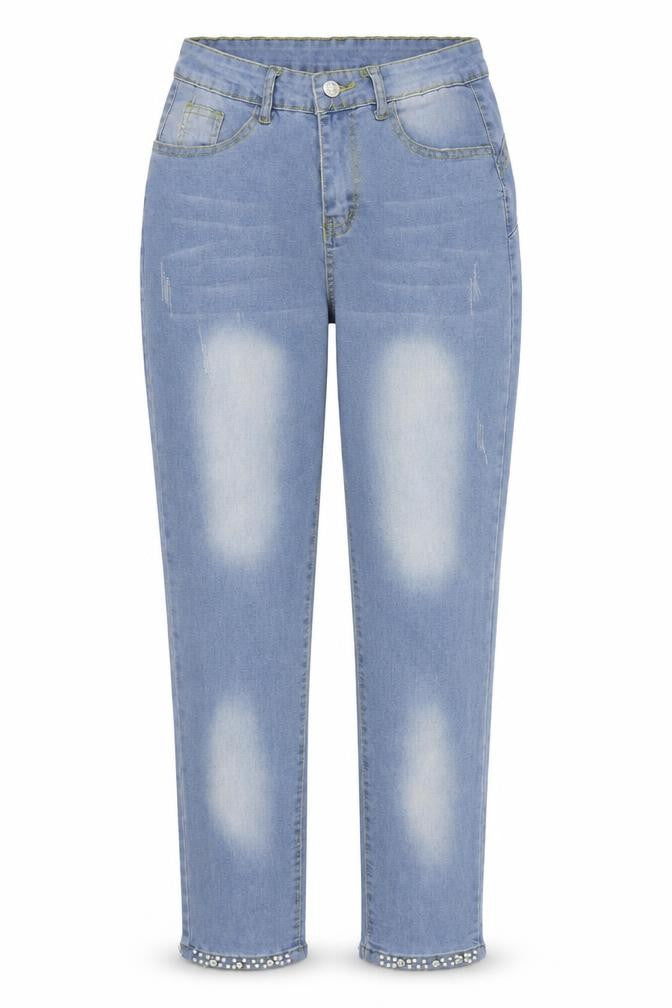 Womens Blue   Straight Jeans Size 26 in L27 in - perl detail