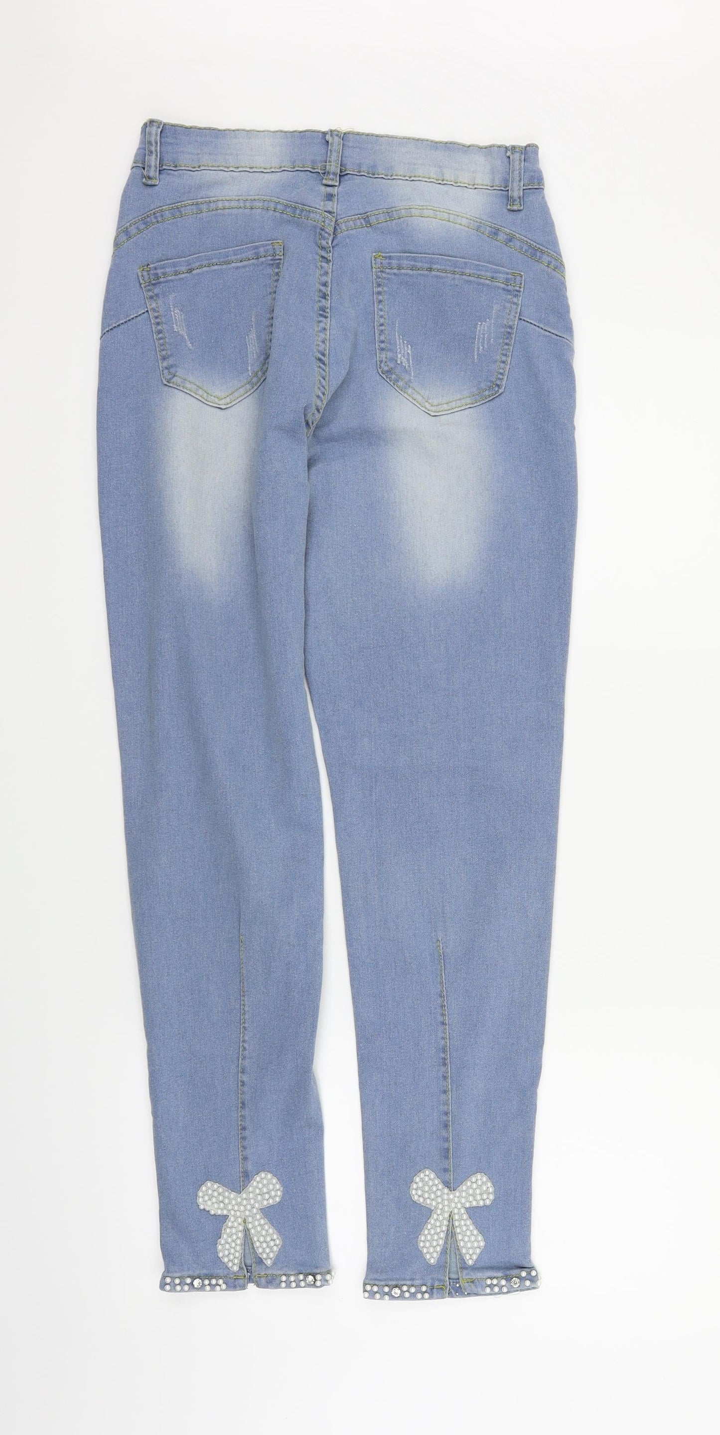 Womens UK Size 26 in Preworn Regular Fit Straight Blue Jeans