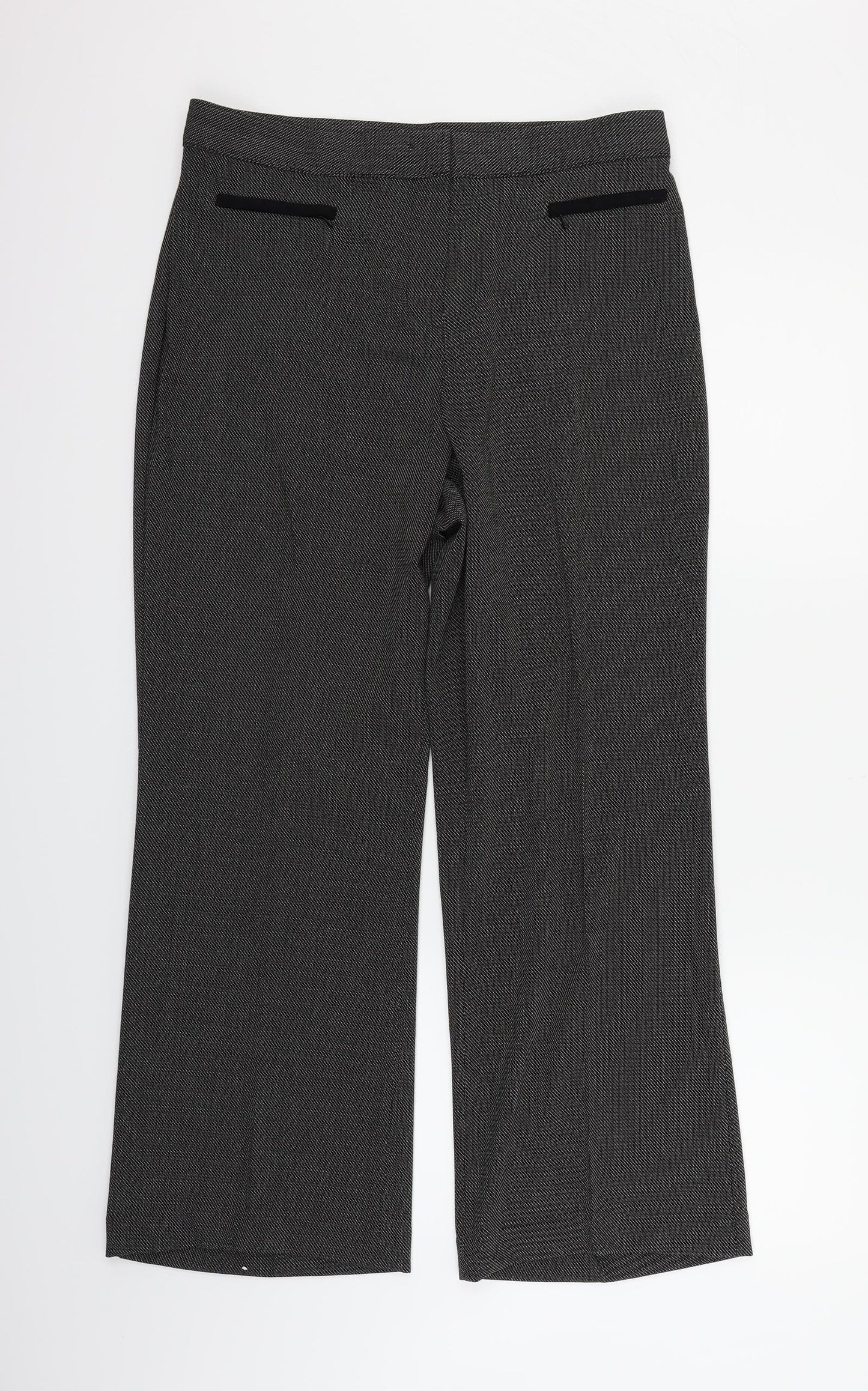 Womens UK Size 14 Marks and Spencer Regular Fit  Grey Trousers