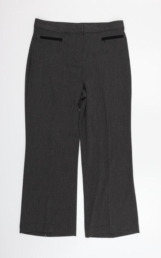 Womens UK Size 14 Marks and Spencer Regular Fit  Grey Trousers