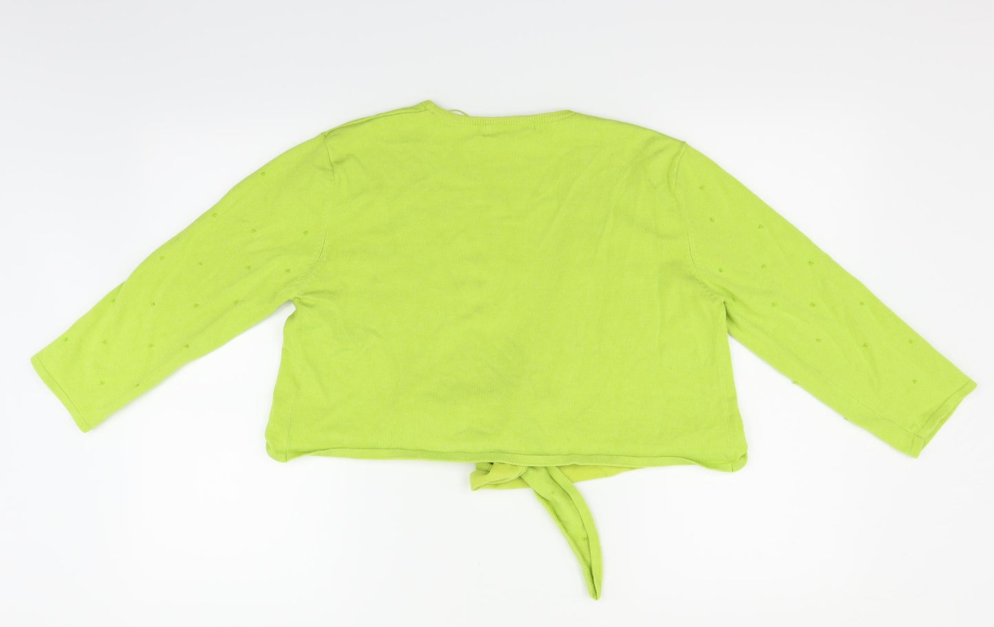 M&Co Womens Green   Cardigan Jumper Size XL