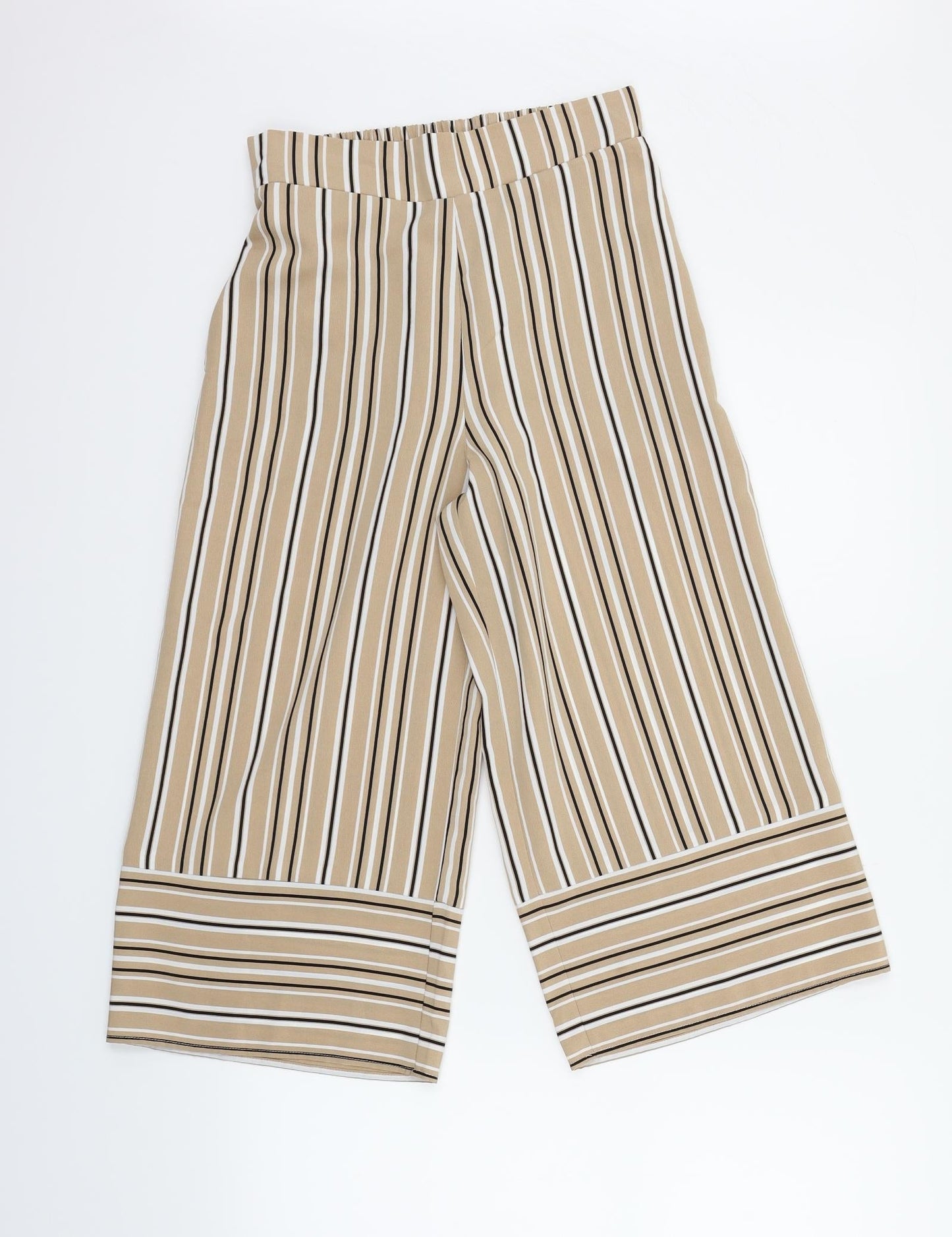 New Look Girls Beige Striped  Jegging Trousers Size 13 Years