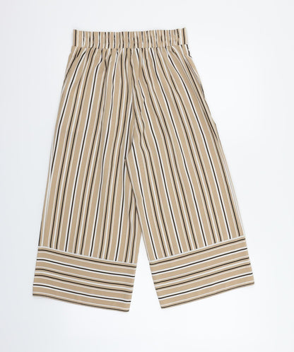 New Look Girls Beige Striped  Jegging Trousers Size 13 Years