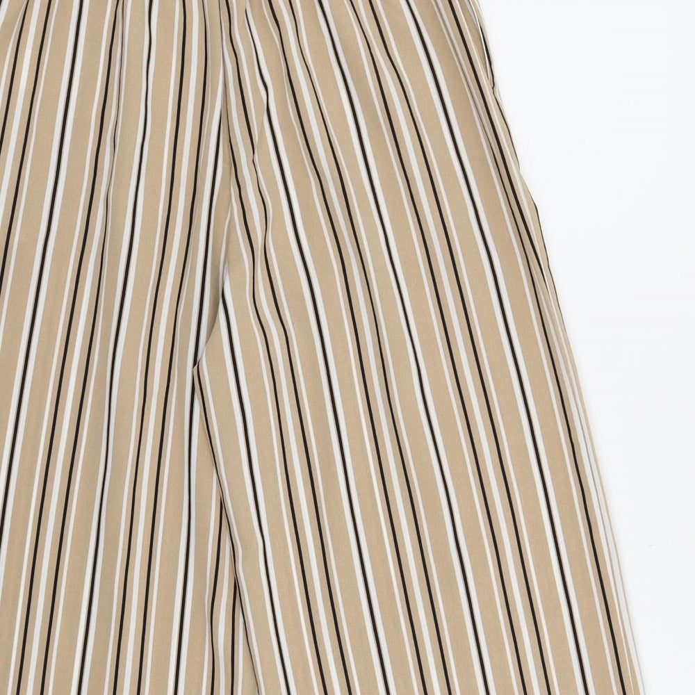 New Look Girls Beige Striped  Jegging Trousers Size 13 Years