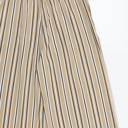 New Look Girls Beige Striped  Jegging Trousers Size 13 Years