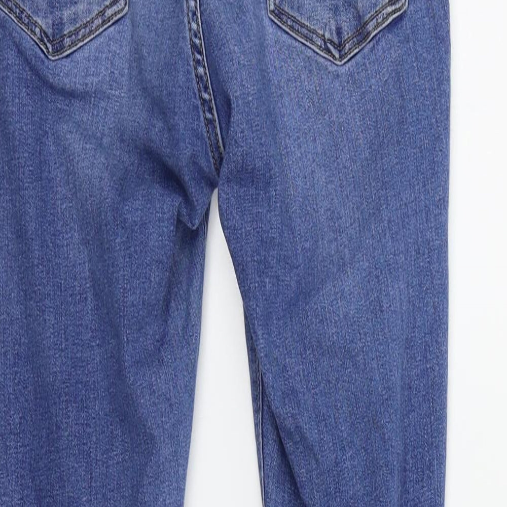 Topshop Girls Blue   Straight Jeans Size S