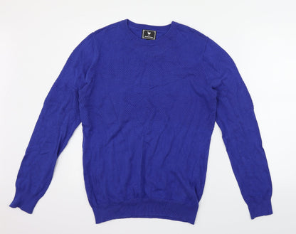 John Partidge Mens Blue   Henley Jumper Size M