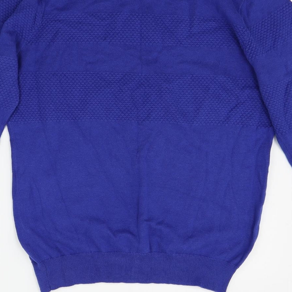 John Partidge Mens Blue   Henley Jumper Size M