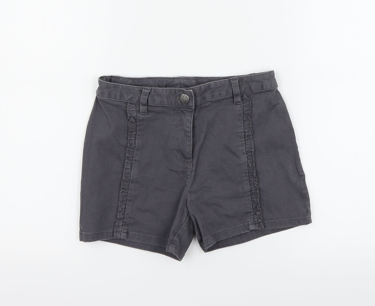 NEXT Girls Grey   Cut-Off Shorts Size 10 Years