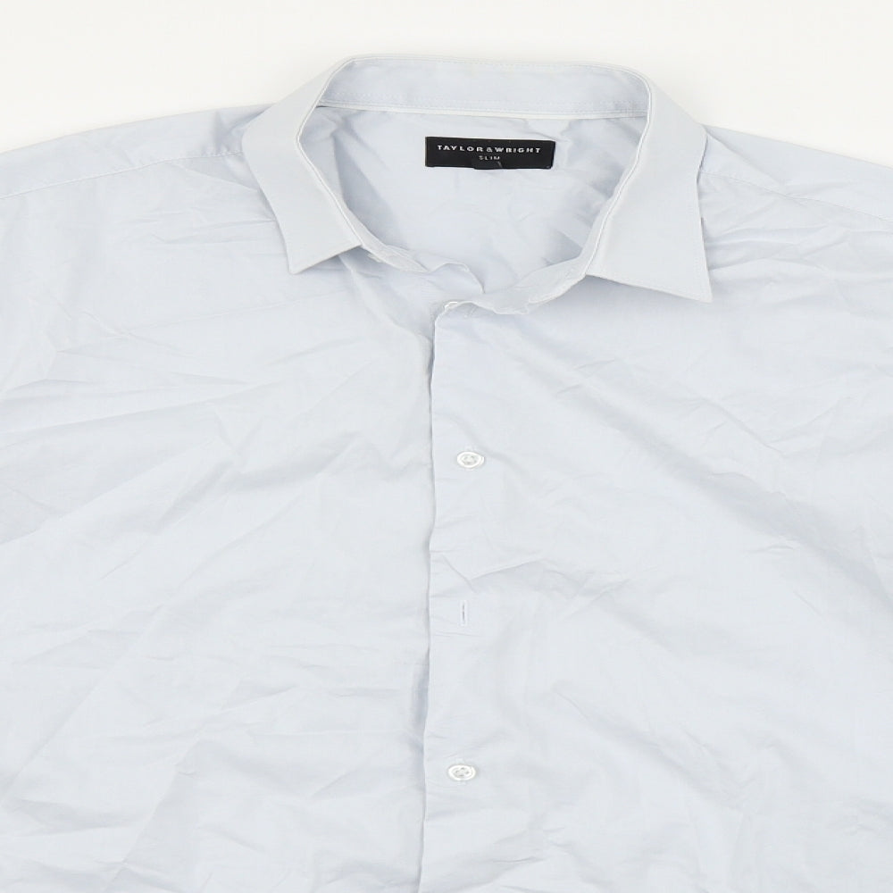 Taylor & Wright  Womens Blue   Basic Button-Up Size M