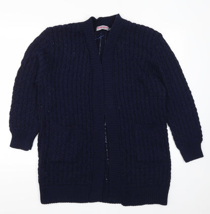 Glimpse Womens Blue   Cardigan Jumper Size L