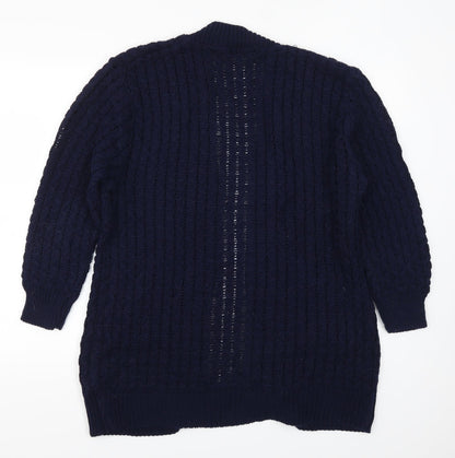 Glimpse Womens Blue   Cardigan Jumper Size L