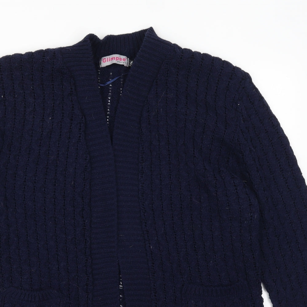 Glimpse Womens Blue   Cardigan Jumper Size L