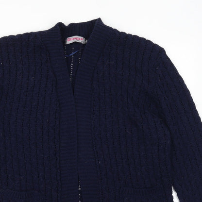 Glimpse Womens Blue   Cardigan Jumper Size L