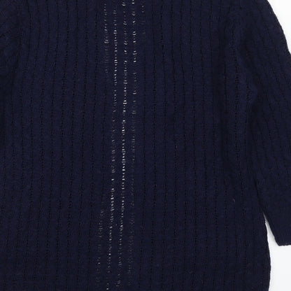 Glimpse Womens Blue   Cardigan Jumper Size L