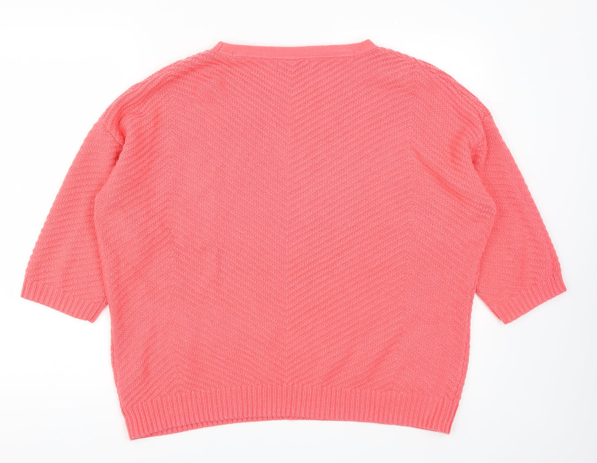 Marks & Spencer Womens Pink   Pullover Jumper Size 18