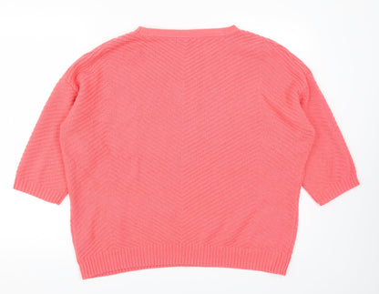 Marks & Spencer Womens Pink   Pullover Jumper Size 18