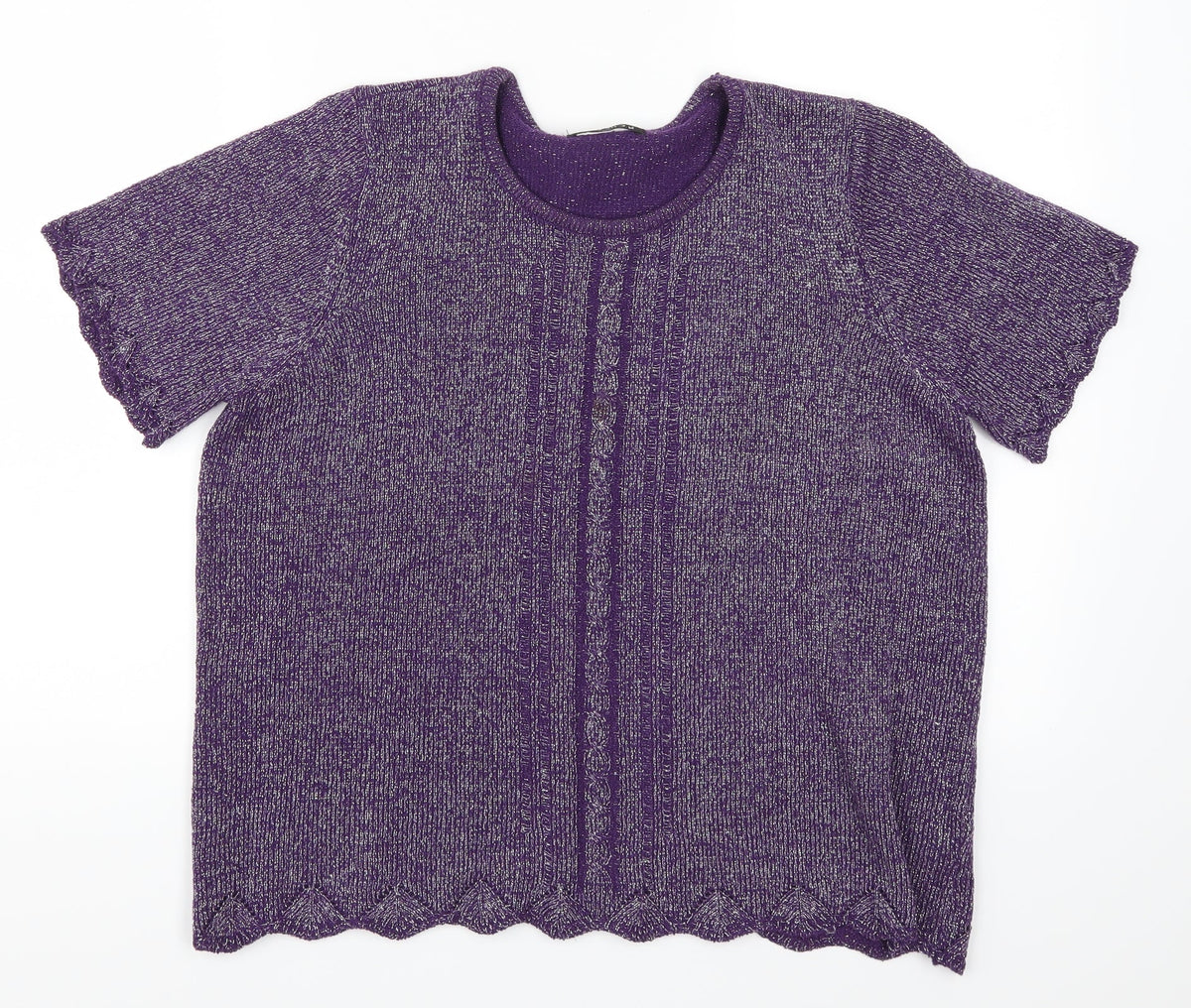 Bonmarché Womens Purple Pullover Jumper Size M