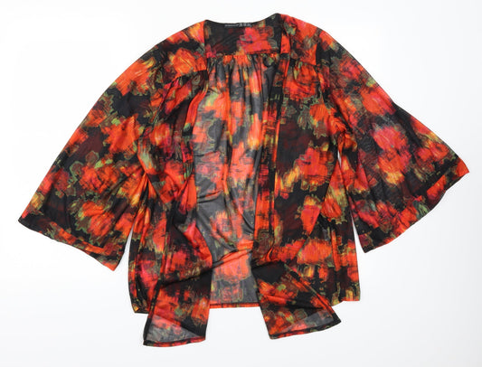 Atmosphere Womens Red Geometric  Jacket  Size 16