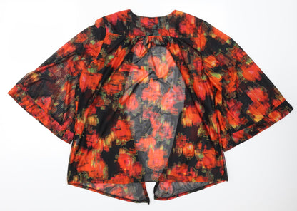 Atmosphere Womens Red Geometric  Jacket  Size 16