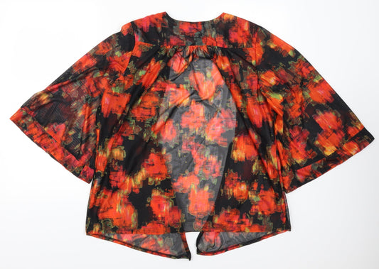 Atmosphere Womens Red Geometric  Jacket  Size 16