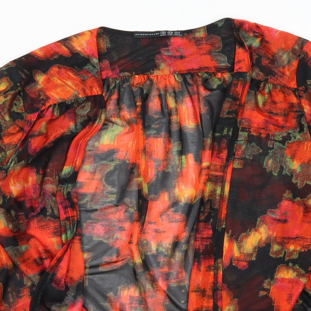 Atmosphere Womens Red Geometric  Jacket  Size 16