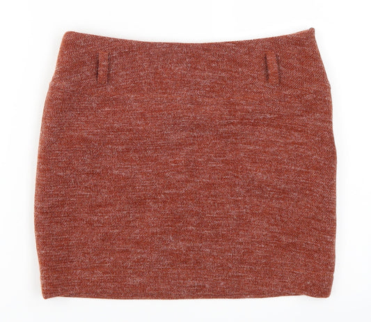 Dorothy Perkins Womens Orange   Mini Skirt Size 28 in